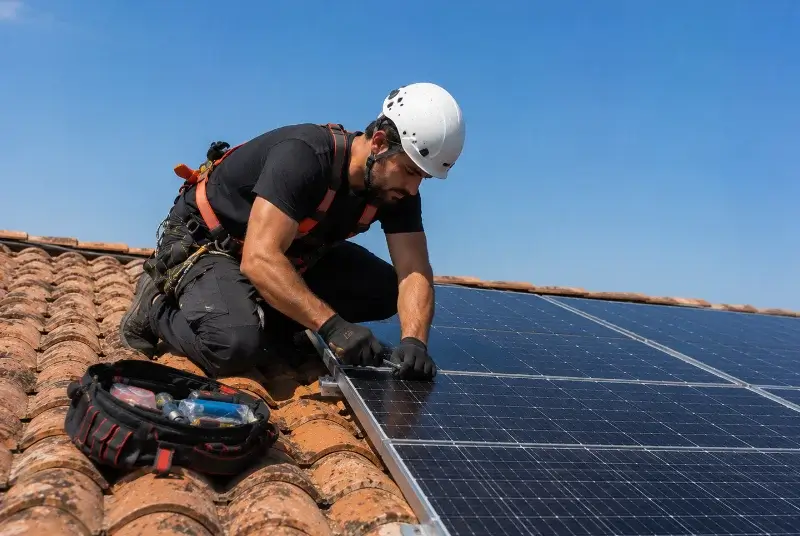 Maintenance et monitoring de panneaux solaires à Bischoffsheim